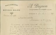 Salaisons A. Pagnon à Saint-Saturnin-les-Avignon, 1917.