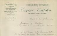 Manufacture de papiers Eugène Coutelen à Avignon, 1916.