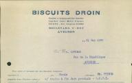 Biscuits Droin, Avignon, 1935.
