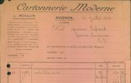 Cartonnerie moderne L. Moulin, Avignon, 1934.