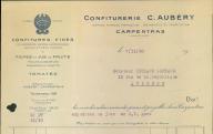Confiturerie C. Aubéry, Carpentras, 1930.