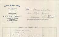 Chauffage central, plomberie, Estratat Maurice à Avignon, 1936