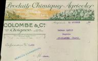 Produits chimiques agricoles Colombe et Cie Avignon, 1926.
