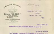 Importation et exportation céréales, graines, pailles… Désiré Vache, Avignon, 1927.