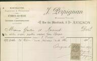 J. Perpignan, marchand tailleur, Avignon.