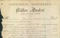 Menuiserie,ébénisterie Gilles André à Avignon, 1916.