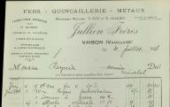 Chiffons, métaux, peaux, Joseph Rivoird à Avignon, 1924.