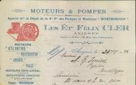 Etablissements Félic Cler, moteurs et pompes à Avignon, 1924.
