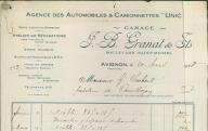 Garage J.-B. Granat et fils, Avignon, 1928.