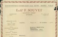 Etablissements Souvet, Avignon, 1929.