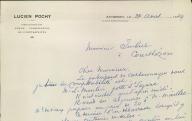 Lucien Pochy, vérification de comptabilités, Avignon, 1929.