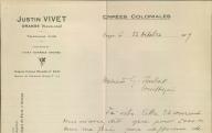 Denrées coloniales Justin Vivet, Orange, 1929.
