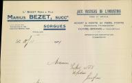 Aux vestiges de l'industrie, fers et métaux, Marius Bezet, Sorgues, 1929.