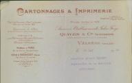 Cartonnages et imprimerie Quaysin et Cie, Valréas, 1942.