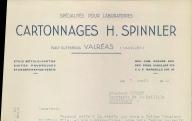 Cartonnages H. Spinnler, Valréas, 1942.