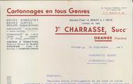 Cartonnages Jh. Charrasse., Orange, 1940.
