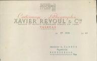 Cartonnages, lithographie Xavier Revoul et Cie, Valréas, 1941.