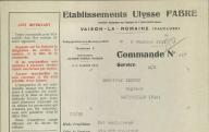 Etablissements Ulysse Fabre, Vaison-la-Romaine, 1929.
