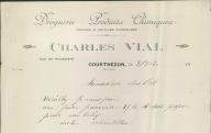 Droguerie et produits chimiques Charles Vial à Courthézon, 1930.