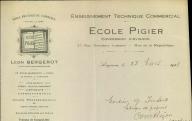 Ecole Pigier à Avignon, 1928.