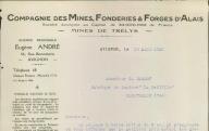 Compagnie des mines, fonderies et forges d'Alais, agence régionale à Avignon, 1928.