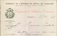Syndicat de l'épicerie en détail de Vaucluse à Avignon.