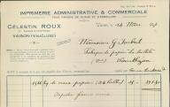 Imprimerie Célestin Roux à Vaison-la-Romaine, 1927.