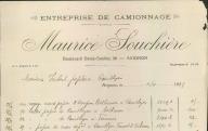 Entreprise de camionnage Maurice Souchière, Avignon, 1935.