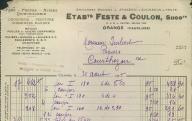 Quincaillerie Feste et Coulon, Orange, 1935.
