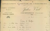 Applications générales de l'électricité Jules Vial, Courthézon, 1933.