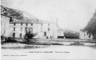 Pont sur la Sorgue à Fontaine de Vaucluse