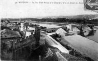 Le pont Saint Bénézet et le Rhône. 	Avignon