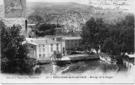Barrage de la Sorgue à Fontaine de Vaucluse