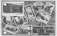 Imprimerie-papeterie Rullière Frères à Avignon