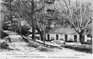 Les Florets près Gigondas, les bains, source d'eau sulfureuse à Gigondas