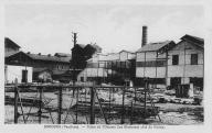 Usine de l'Oseraie (les bâtiments côté du Rhône) à Sorgues