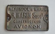 Plaque métallique 