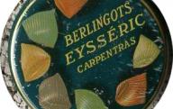 Boîte métallique berlingots Eysseric à Carpentras.	XXe siècle