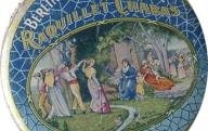 Boîte métallique berlingots Raquillet Chabas à Carpentras.	XXe siècle