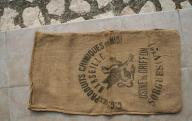 Sac en toile de la Compagnie générale des produits chimiques du midi, usine du Griffon à Sorgues.