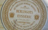 Boîte en fer bleu Berlingots Eysséric à Carpentras