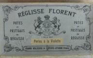 Boîte de réglisse Florent à Avignon.