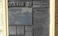Plaque d'imprimerie du journal