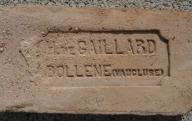 Brique réfractaire fabriquée à Bollène avec inscription H. de Gaillard, Bollène, Vaucluse.	XXe siècle