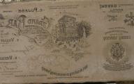 Pierre lithographique (publicités de l'imprimeur avignonnais Aubanel frères, du Grand bar place de l'Horloge à Avignon, d'un magasin d'Aix-en-Provence). XXe siècle