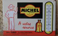 Thermomètre émaillé de la fabrique d'engrais Michel à Sorgues.