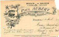 Moulin de Bauzon Paul Aubéry à Bollène, 1914.