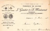 Fonderie de cuivre J. Gautier et A. Montserret à Avignon, 1905.