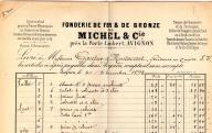 Fonderie de fer et de bronze Michel et Cie à Avignon, 1893.