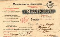 Mille père et Cie à Orange, 1919